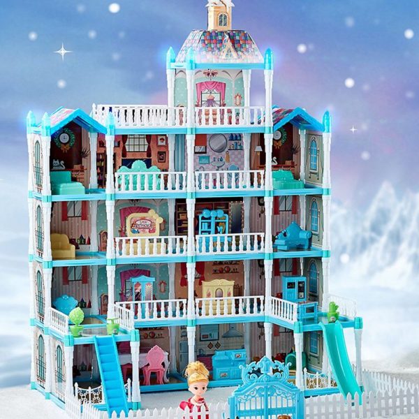 Barbie Doll House: 19 Rooms 5 Layers 379 PCS Miniature Dollhouse - Image 7