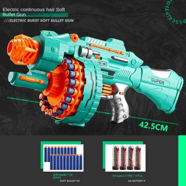 Children's Electric Continuous Shooting Gatling Toy Gun - Image 2