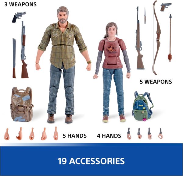 PlayStation Spin Master Toys: The Last of Us Joel and Ellie Action Figure 2-Pack - Image 6