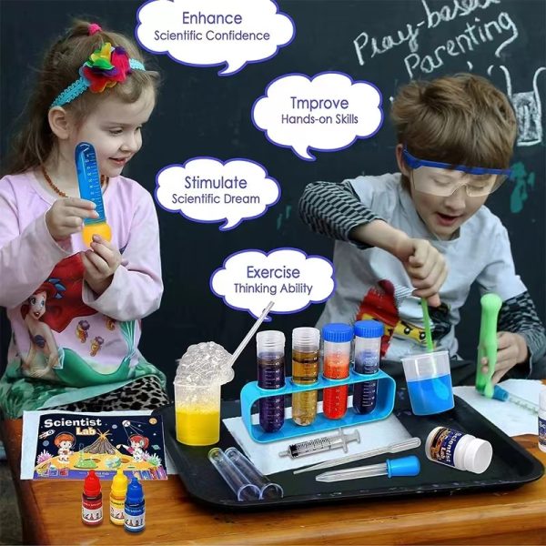 English Kids Science Laboratory Kit – Montessori Educational Toy for Experiments - Image 4