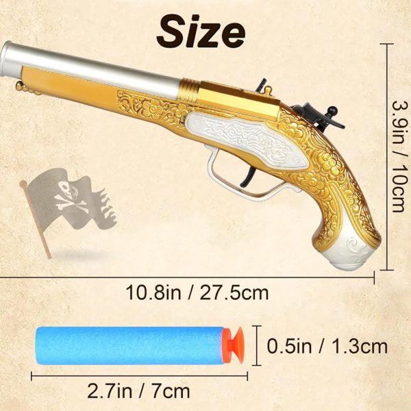 Golden Pirate Cool Toy Gun - Image 4