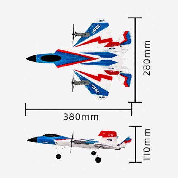 RC F22 Stunts Plane: 2.4GHz Remote Control Glider - Image 3