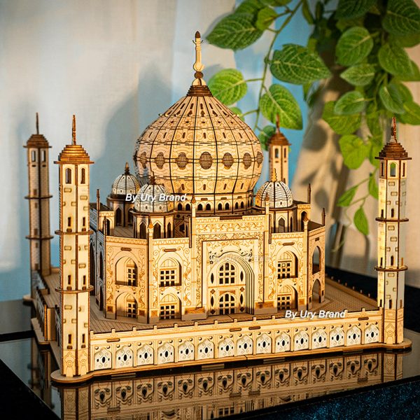 3D Wooden Puzzle House: Royal Castle & Taj Mahal with Lights - Image 4