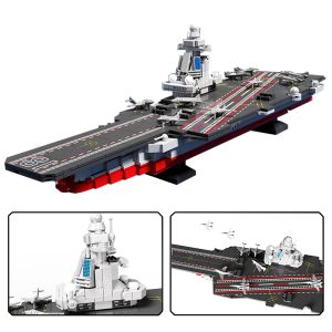 Fujian Frigate Aircraft Carrier Building Block Set