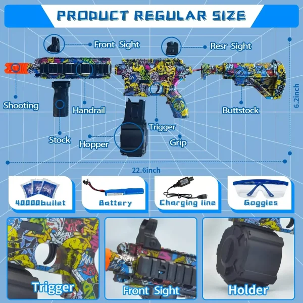 M416 Water Bomb Blaster Gun - Image 3