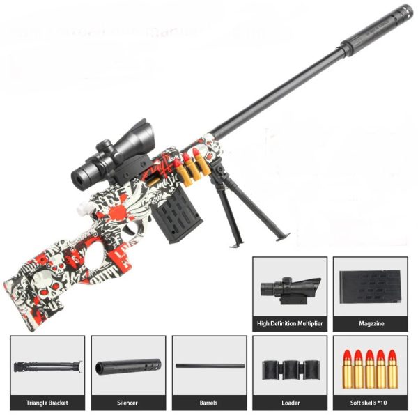 Shell Ejection Sniper Rifle Foam Dart Blaster