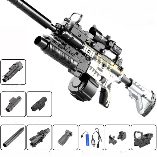 M416 Gel Gun Blaster – Electric & Manual Gel Ball Shooter for Action Play