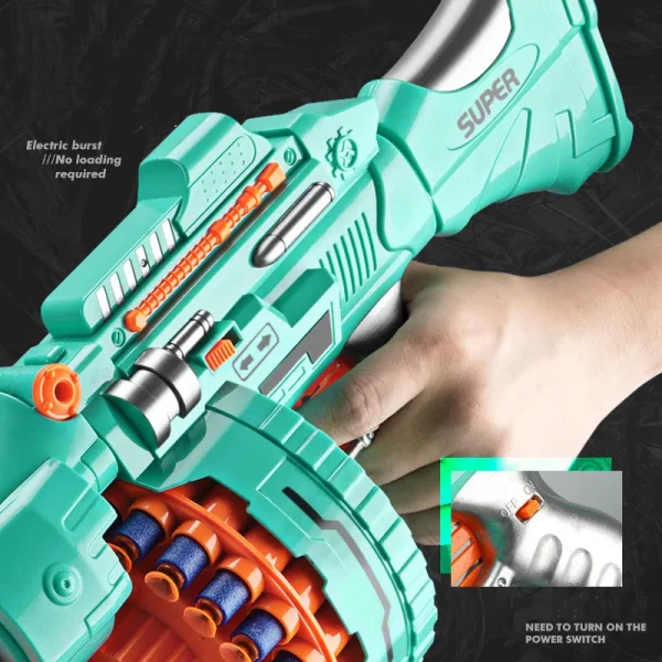 Children's Electric Continuous Shooting Gatling Toy Gun - Image 5