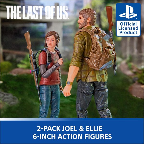 PlayStation Spin Master Toys: The Last of Us Joel and Ellie Action Figure 2-Pack - Image 7