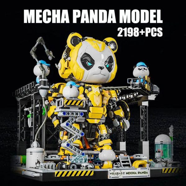 City Technical MOC Mech Panda – 2198pcs DIY Mecha Robot Building Blocks Set - Image 5