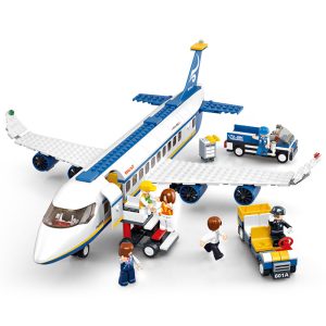 LEGO Plane Airliner & Super Helicopter Building Blocks Set