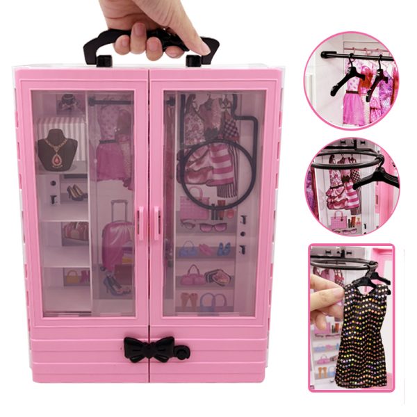 Pink Wardrobe Playset