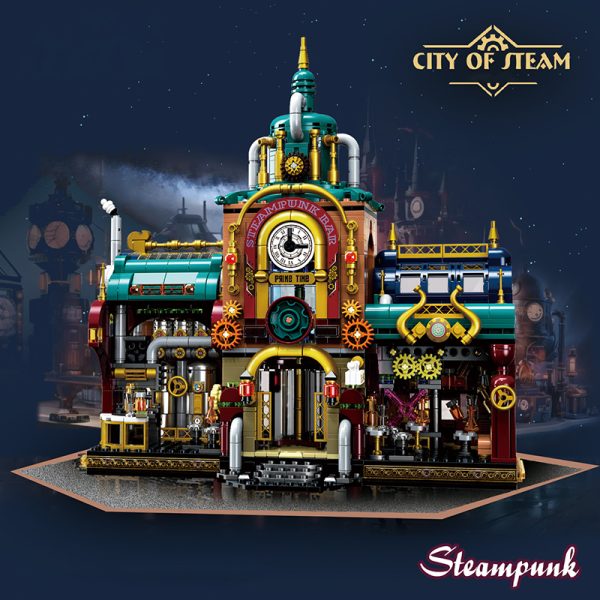 Steampunk Bar Model Building Blocks Set - Image 3