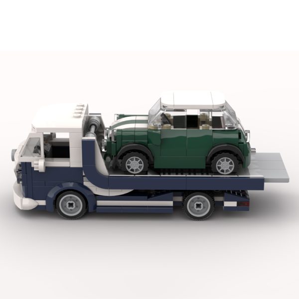 Bricklink Technical Car 10220 – Creative VW T1 Mini Scale Tow Truck Building Blocks - Image 4