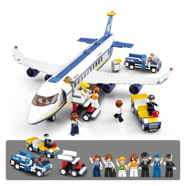 LEGO Plane Airliner & Super Helicopter Building Blocks Set - Image 3