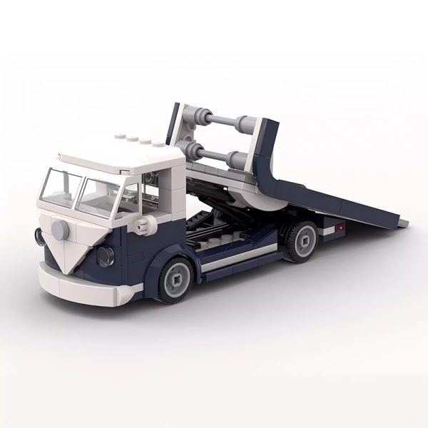 Bricklink Technical Car 10220 – Creative VW T1 Mini Scale Tow Truck Building Blocks - Image 3