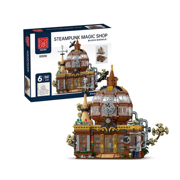 1842PCS Creative Steampunk Store Building Blocks