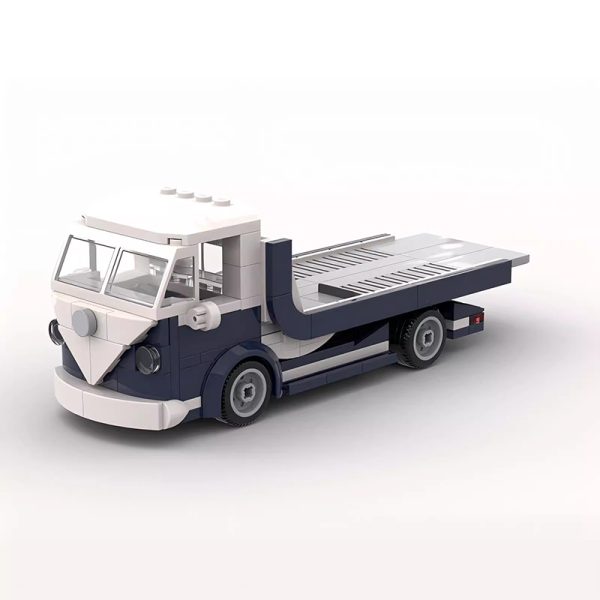 Bricklink Technical Car 10220 – Creative VW T1 Mini Scale Tow Truck Building Blocks - Image 5