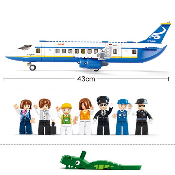 LEGO Plane Airliner & Super Helicopter Building Blocks Set - Image 4