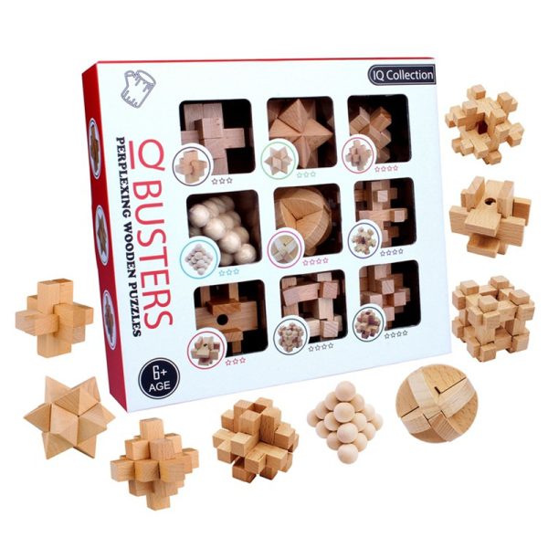 3D Jigsaw Puzzle Toy – Lu Ban Kong Ming Lock Brain Teaser for Adults and Kids