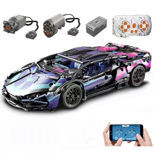 LEGO Technic Cars Cyberpunk Lambo Sian FKP 37 Super Racing Car