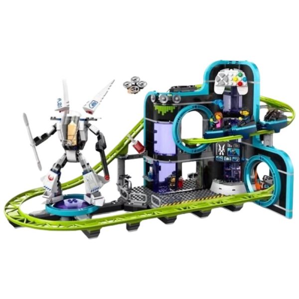 building block set Robot World Roller Coaster thrilling