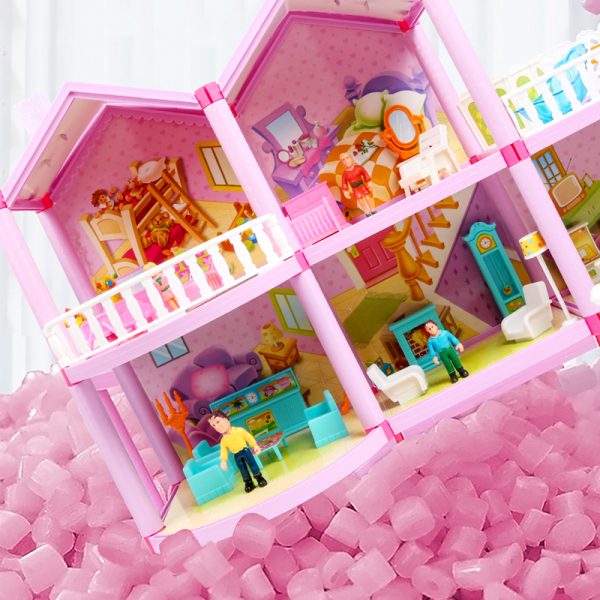 Doll House with Miniature Furniture Garage - Image 2
