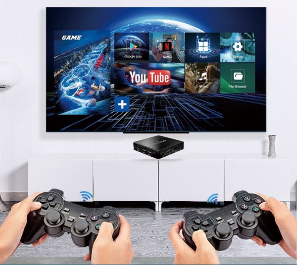 M8 PRO MINI Retro Video Game Console – Wireless HD Family Arcade Fun