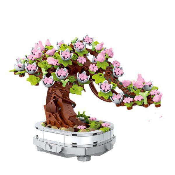 Cherry Blossom Bonsai Tree 462PCS Creative Building Block Set